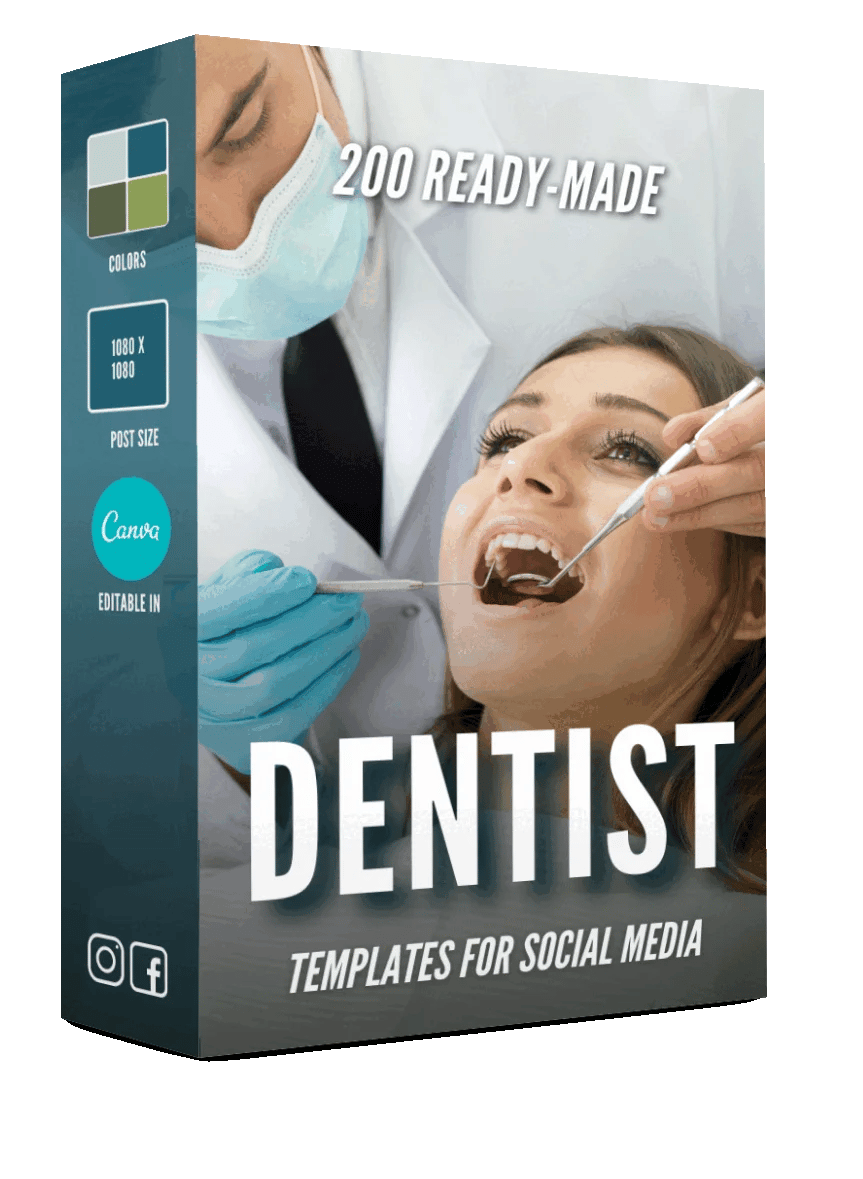 200 Dentist Canva Templates