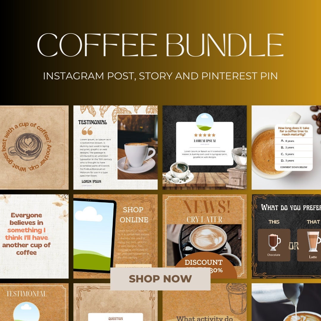 200 Coffee Templates