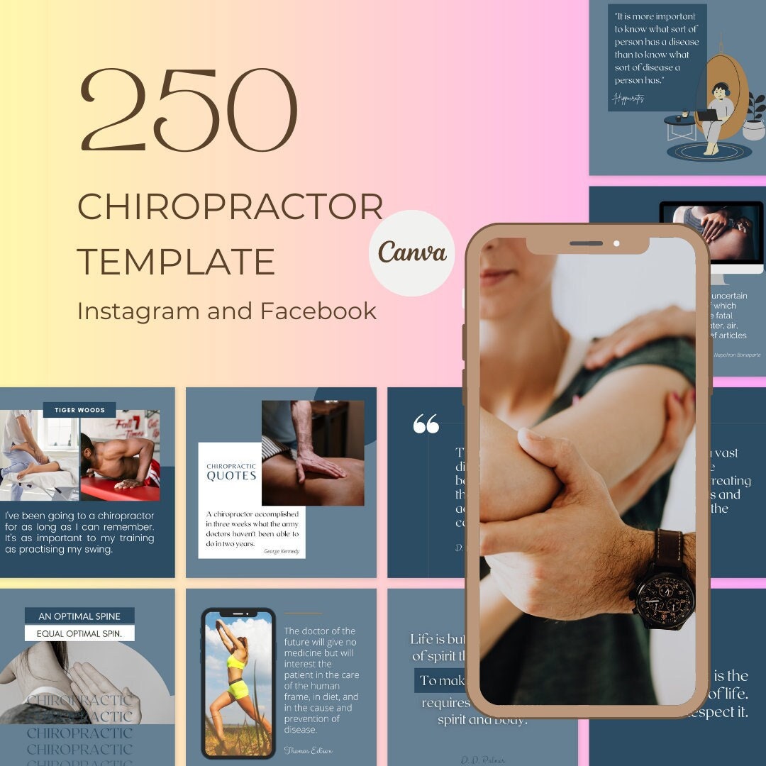 200 Chiropractor Canva Templates