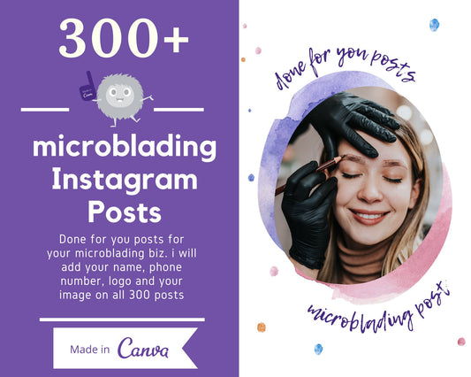 200 Microblading Templates