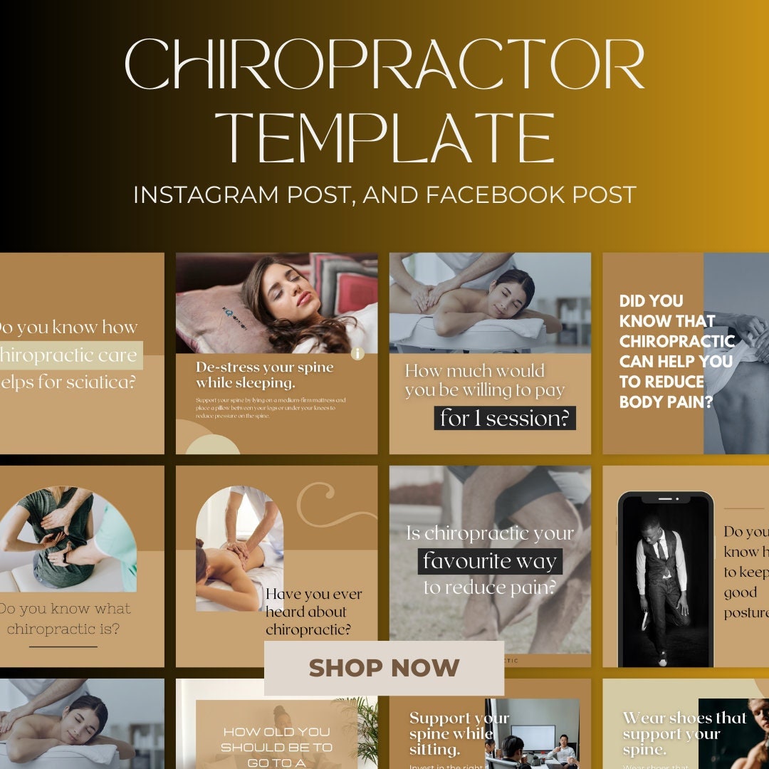 200 Chiropractor Canva Templates